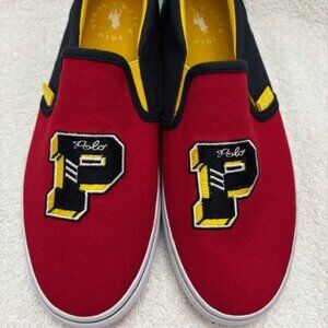 Polo Ralph Lauren Landyn canvas slip on sneakers NWOT Youth Size 5-1/2